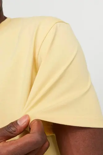 Eşofman Gedruckt Rundhalsausschnitt Eşofman-Italian Straw - 4