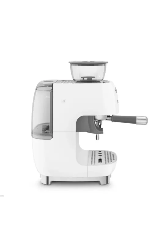 Espresso coffee machine with white grinder - 4