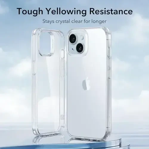 ESR Clear Case for iPhone 15 Plus Case, Shockproof Thin Cover, Yellowing-Resistant Slim Transparent TPU Phone Case, Zero Series, Clear - 3