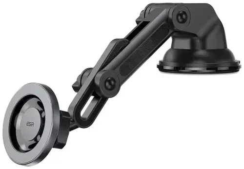 ESR Dashboard Magnetic Phone Holder for Car, for MagSafe Car Mount, Windshield Vacuum Car Mount for iPhone 17/16/16e/15/14/13/12, Samsung, Pixel 10, Charging Not Supported, 2 Metal Rings Included - 3