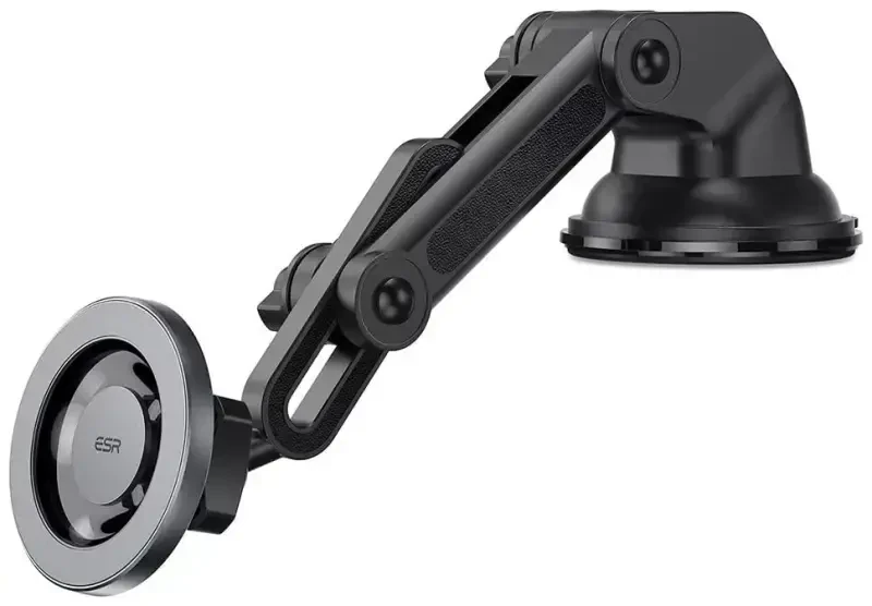 ESR Dashboard Magnetic Phone Holder for Car, for MagSafe Car Mount, Windshield Vacuum Car Mount for iPhone 17/16/16e/15/14/13/12, Samsung, Pixel 10, Charging Not Supported, 2 Metal Rings Included - 3