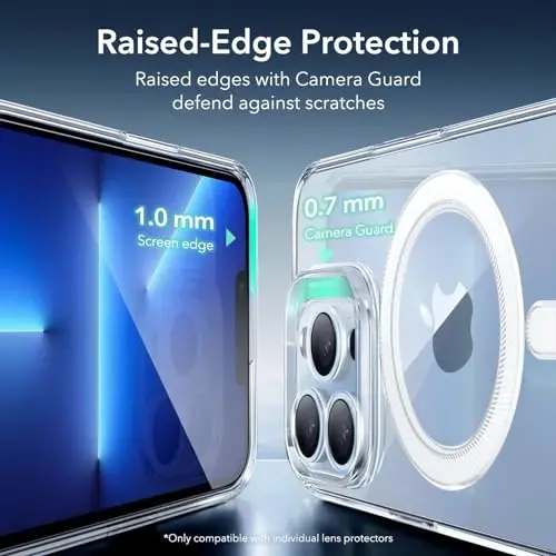 ESR для iPhone 13 Pro Max, совместимый с MagSafe, защита военного класса, устойчив к пожелтению и царапинам, магнитный чехол для iPhone 13 Pro Max, Zero Series, прозрачный - 7