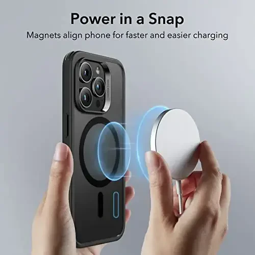 ESR для iPhone 14 Pro, совместимый с MagSafe, противоударная защита военного класса, устойчив к пожелтению, магнитный чехол для iPhone 14 Pro, Classic Hybrid Case (HaloLock), матовый черный - 3