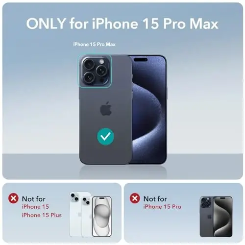ESR для iPhone 15 Pro Max Case с MagSafe, поддержка магнитной зарядки, тонкий силиконовый чехол, амортизация, защита экрана и камеры, Cloud Series, розовый - ESR (1)