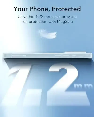 ESR для iPhone 16, совместимый с MagSafe, защита камеры, тонкий противоударный чехол, устойчив к пожелтению и царапинам, магнитный чехол для iPhone 16, серия Zero, матовый синий - 2