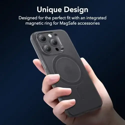 ESR for iPhone 13 Pro Case, Compatible with MagSafe, Military-Grade Protection, Resists Yellowing and Scratches, Magnetic Phone Case for iPhone 13 Pro, Zero Series, Frosted Black - 4