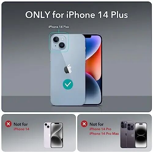 ESR for iPhone 14 Plus Case, Stay Original, Transparent, Clear | Military-Grade Drop Protection, Slim, TPU material - ESR (1)