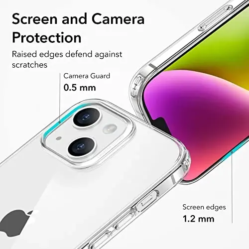 ESR for iPhone 14 Plus Case, Stay Original, Transparent, Clear | Military-Grade Drop Protection, Slim, TPU material - 6