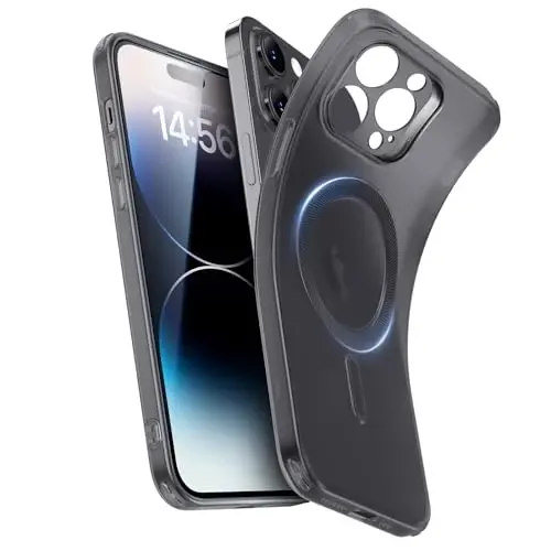 ESR for iPhone 14 Pro Case, Compatible with MagSafe, Military-Grade Protection, Resists Yellowing and Scratches, Magnetic Phone Case for iPhone 14 Pro, Zero Series, Frosted Black 