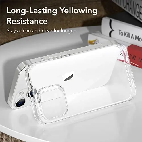 ESR for iPhone 14/13 Case, Stay Original, Transparent, Clear | Military-Grade Drop Protection, Slim, TPU material - 4