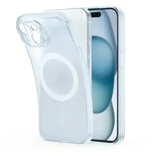 ESR for iPhone 15 Case, Compatible with MagSafe, Military-Grade Protection, Resists Yellowing and Scratches, Magnetic Phone Case for iPhone 15, Zero Series, Frosted Blue 