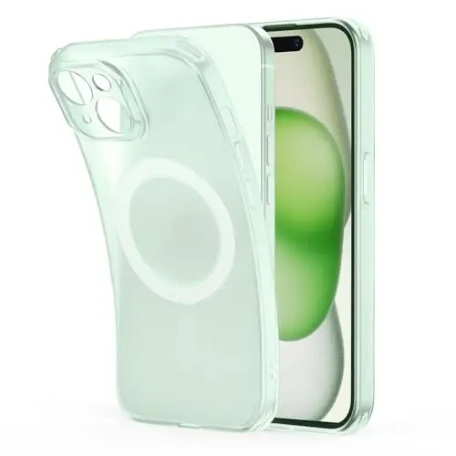 ESR for iPhone 15 Case, MagSafe bilan mos, harbiy darajadagi himoya, sarg'ayish va chizilishlarga qarshi, iPhone 15 uchun magnit telefon qutisi, Zero Series, muzli yashil - 1