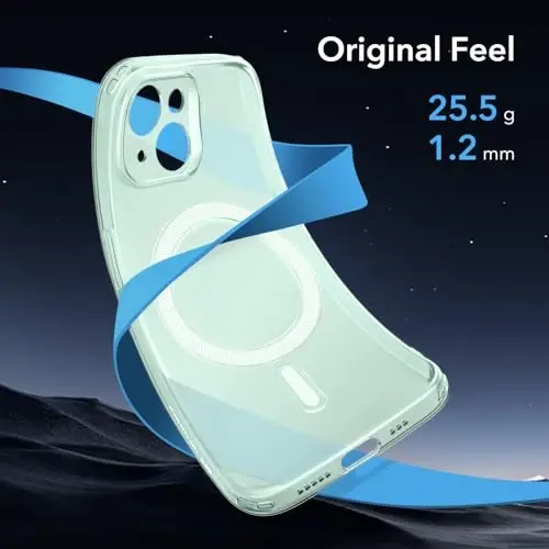 ESR for iPhone 15 Case, MagSafe bilan mos, harbiy darajadagi himoya, sarg'ayish va chizilishlarga qarshi, iPhone 15 uchun magnit telefon qutisi, Zero Series, muzli yashil - 3