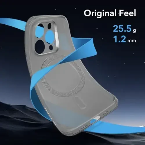 ESR for iPhone 15 Pro Case, Compatible with MagSafe, Military-Grade Protection, Resists Yellowing and Scratches, Magnetic Phone Case for iPhone 15 Pro, Zero Series, Frosted Grey - 3