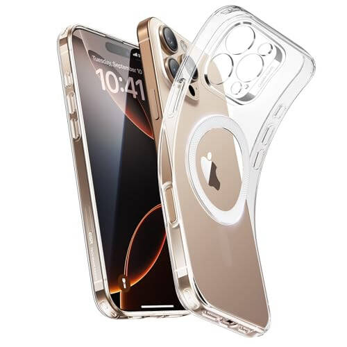 ESR for iPhone 16 Pro Case, Compatible with MagSafe, Camera Protection, Shockproof Thin Cover, Resists Yellowing and Scratches, Magnetic Phone Case for iPhone 16 Pro, Zero Series, Clear - 1