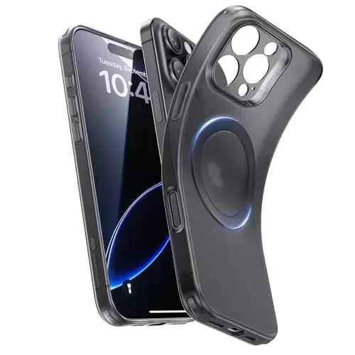 ESR for iPhone 16 Pro Max Case, Compatible with MagSafe, Camera Protection, Shockproof Thin Cover, Resists Yellowing and Scratche, Magnetic Phone Case for iPhone 16 Pro Max, Zero Serie, Frosted Black - 1