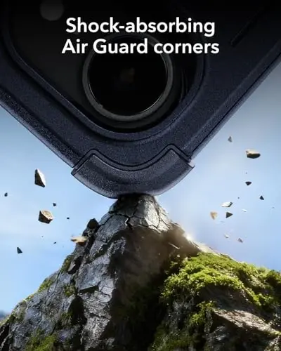 ESR for iPhone 16e Case, 7X Military-Grade Drop Protection, Shock-Absorbing Rugged Cover, MagSafe Accessories Compatible, Cyber Series, Navy Blue - 5