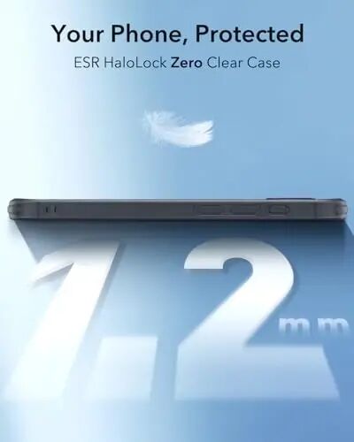 ESR for iPhone 16e Case, for iPhone SE 4 Case Compatible with MagSafe, Camera Protection, Shockproof Thin Cover, Resists Yellowing Scratches, Magnetic iPhone Case for 16e, Zero Series,Frosted Black - 1