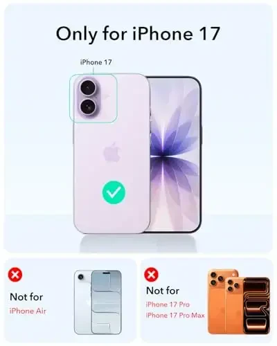 ESR for iPhone 17 Case, 7X harbiy darajadagi tushishdan himoya, kamera boshqaruv tugmachasi bilan zarbani yutuvchi mustahkam qopqoq, MagSafe aksessuarlari bilan mos keluvchi, Cyber Series, to'q ko'k - 2