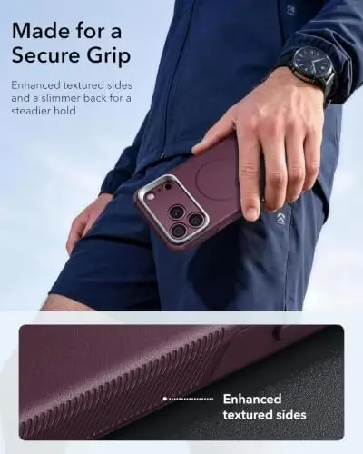 ESR for iPhone 17 Pro Case Flex Stand, for MagSafe, Rugged, Burgundy | Camera Control, 7X Military-Grade Drop Protection, Magnetic Phone Case, Shock-Absorbing Rugged Cover, Dustproof Port Cover - 6