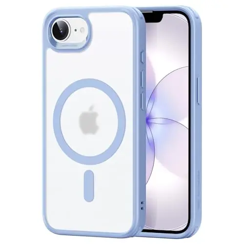 ESR for iPhone 17e/iPhone 16e Case, Compatible with MagSafe, Shockproof Military-Grade Protection, Scratch-Resistant Back, Magnetic Phone Case for iPhone 17e/16e,Classic Hybrid Case,Frosted Light Blue - 1