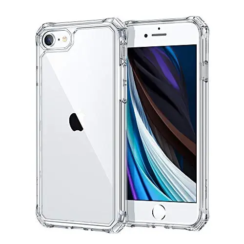 ESR for iPhone SE (2022) Case, iPhone SE (2020) and iPhone 8, Military-Grade Protection, Shock-Absorbing Corners, Yellowing-Resistant Back, Phone Case for SE 3/2, Air Armor Case, Clear - 1