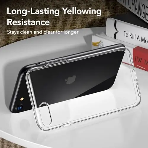 ESR for iPhone SE3/SE/8/7 Case, Stay Original, Transparent, Clear | Military-Grade Drop Protection, Slim, TPU material - 4