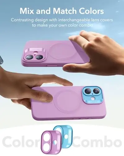 ESR for iPhone16 Plus Case with MagSafe, Supports Magnetic Charging, Smooth & Slim Silicone Case, Shockproof, Full Screen and Camera Protection, Soft Microfiber Lining,Pink - 6