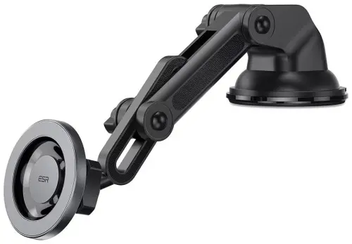 ESR Dashboard Magnetic Phone Holder for Car, for MagSafe Car Mount, Windshield Vacuum Car Mount for iPhone 17/16/16e/15/14/13/12, Samsung, Pixel 10, Charging Not Supported, 2 Metal Rings Included - 3