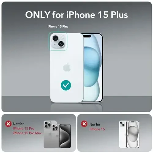 ESR iPhone 15 Plus uchun shaffof gʻilof, zarbga chidamli ingichka qopqoq, sargʻayishga chidamli nozik shaffof TPU telefon gʻilofi, Zero seriyasi, shaffof - 2