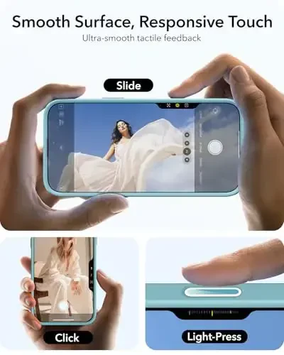 ESR iPhone 16 Plus uchun g‘ilof, MagSafe bilan mos keluvchi kamera boshqaruv tugmasi, harbiy darajadagi himoya g‘ilofi, o‘rnatilgan yashirin stendli telefon g‘ilofi, tirnalishga chidamli orqa qopqoq, Classic Series, tiniq yashil - 5