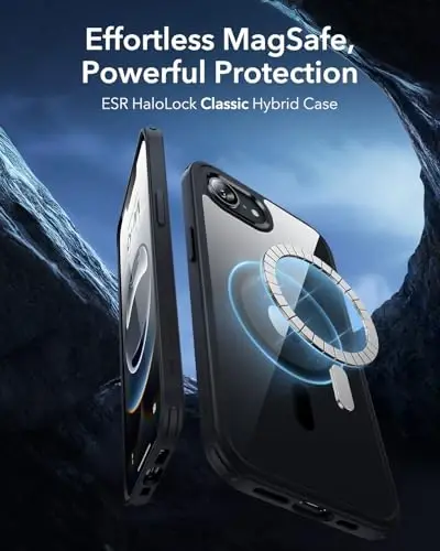 ESR iPhone 16e Case, MagSafe Compatible, Military-Grade Protection, Magnetic, Clear Black - 3