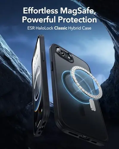 ESR iPhone 16e Case, MagSafe Compatible, Military-Grade Protection, Magnetic, Frosted Black - 3