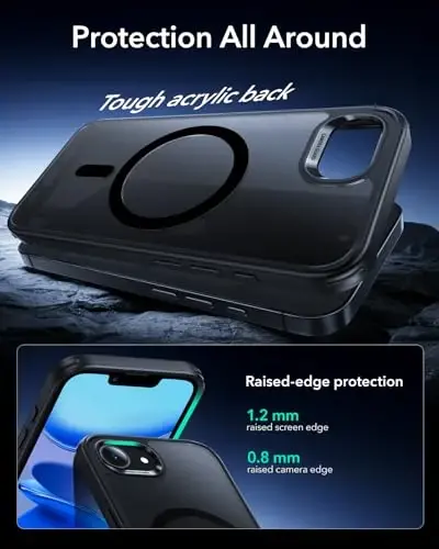 ESR iPhone 16e Case, MagSafe Compatible, Military-Grade Protection, Magnetic, Frosted Black - 4