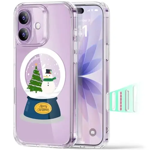 ESR for iPhone 17 Case for MagSafe, Camera Control, Christmas Globe | Ultra Slim, 3X Military-Grade Drop Protection, Magnetic Phone Case, Impact Absorbing, Resists Scratches 