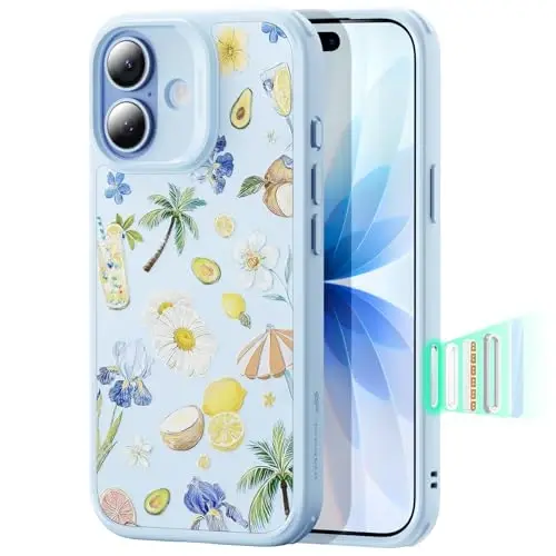 ESR for iPhone 17 Case for MagSafe, Camera Control, Light Blue | Ultra Slim, 3X Military-Grade Drop Protection, Magnetic Phone Case, Impact Absorbing, Resists Scratches 