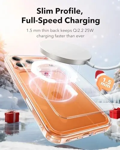 ESR for iPhone 17 Pro Case for MagSafe, Camera Control, Santa Skater | Ultra Slim, 3X Military-Grade Drop Protection, Magnetic Phone Case, Impact Absorbing, Resists Scratches - 5