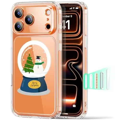 ESR for iPhone 17 Pro Max Case for MagSafe, Camera Control, Christmas Globe | Ultra Slim, 3X Military-Grade Drop Protection, Magnetic Phone Case, Impact Absorbing, Resists Scratches - 1
