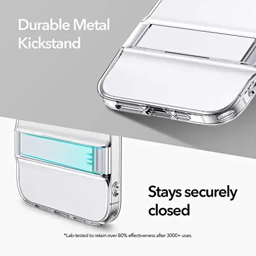 ESR Metal Kickstand Designed for iPhone 12 Pro Max Case [Patented Design] [Two-Way Stand] [Reinforced Drop Protection] Flexible TPU Soft Back for iPhone 12 Pro Max 2020, 6.7-Inch – Clear - 8