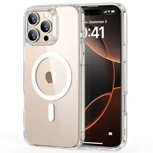 ESR uchun iPhone 16 Pro uchun qopqoq, MagSafe bilan mos, kamera himoyasi, zarbaga chidamli yupqa qopqoq, sarg‘ish va tirnalishga qarshilik ko‘rsatadi, iPhone 16 Pro uchun magnitli telefon qopqog‘i, Zero seriyasi, shaffof - 6