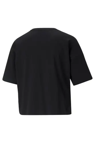Ess Cropped Logo Tee Ayollar futbolkasi-Qora - 5