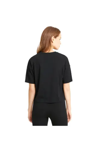 Ess Cropped Logo Tee Women's T-shirt-Black - PUMA (1)