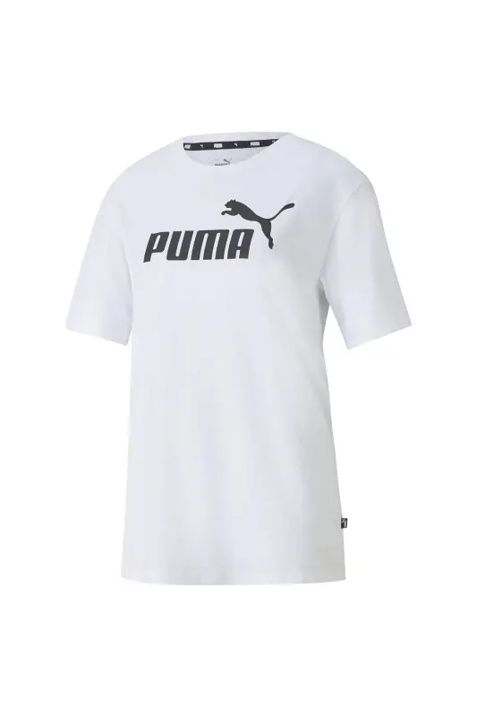 Ess Logo Boyfriend Tee Женская белая футболка - 586868-02-Белый - PUMA