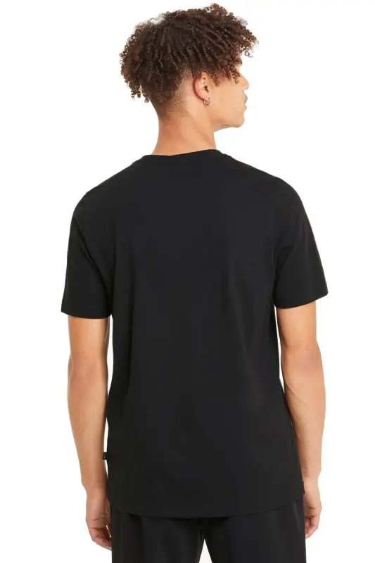 Ess Logo Tee Erkek Tshirt - Bisiklet - Siyah - 5