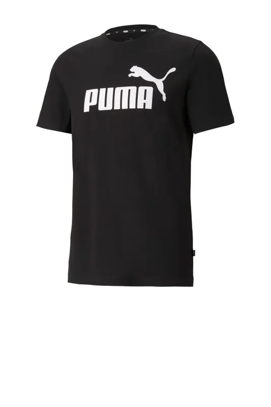 Ess Logo Tee Erkek Tshirt - Bisiklet-Siyah - PUMA