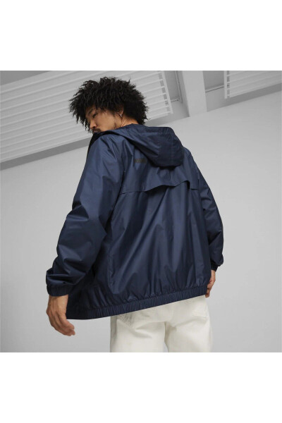 ESS Solid Windbreaker NAVY Blue Men's Windbreaker - 2