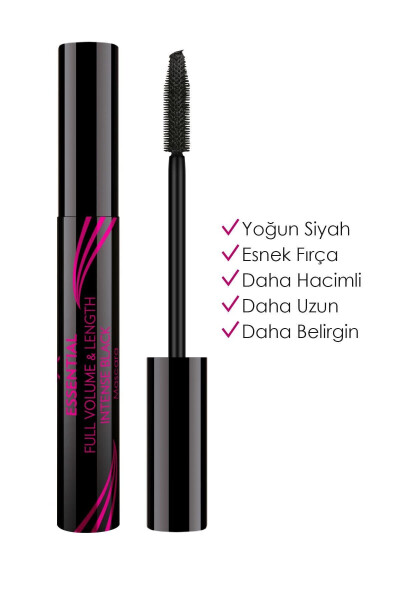 Essential Full Volume & Lenght Mascara - Intense Black - Volumizing Mascara - 8691190070595 - 1