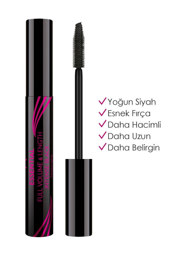 Essential Full Volume & Lenght Mascara - Intense Black - Volumizing Mascara - 8691190070595 - 1