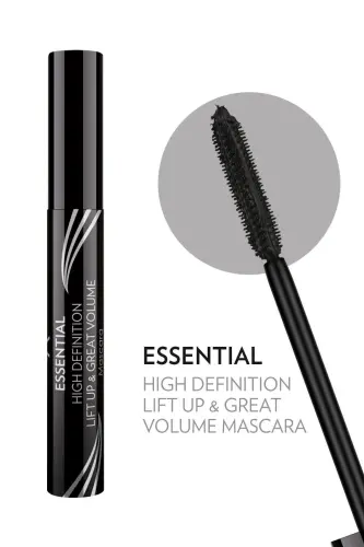 Essential High Definition & Lift Up & Great Volume Mascara Black - Hajm Beruvchi Maskara - 8691190070601 - 4