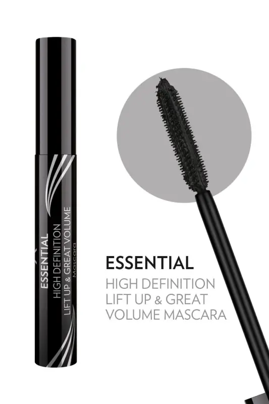 Essential High Definition & Lift Up & Great Volume Mascara Black - Hajm Beruvchi Maskara - 8691190070601 - 4
